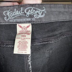 Faded Glory Velvet Touch Skinny Jeans 